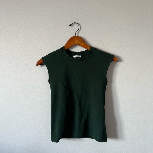 Zara Tops - Zara Dark Green Top
